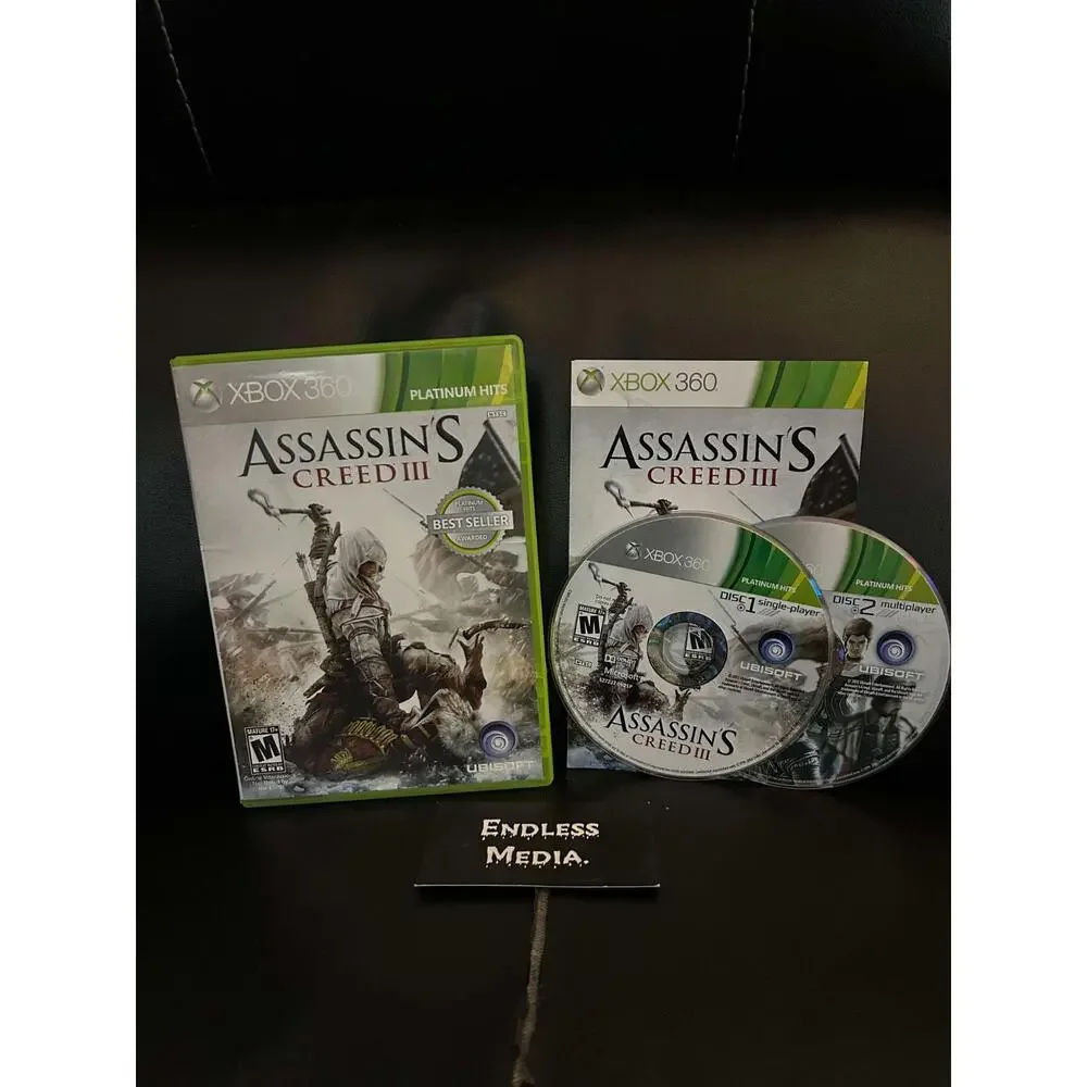 Assassin's Creed III [Platinum Hits] Microsoft Xbox 360 CIB Video Game